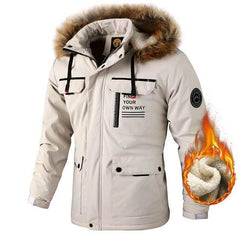Men's Waterproof Windproof Hooded Winter Outdoor Softshell Jacket Breathable