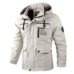 Men's Waterproof Windproof Hooded Winter Outdoor Softshell Jacket Breathable