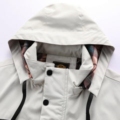 Men's Waterproof Windproof Hooded Winter Outdoor Softshell Jacket Breathable