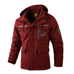 Men's Waterproof Windproof Hooded Winter Outdoor Softshell Jacket Breathable