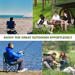 Folding Carbon Steel Camping Chair for Adults and Kids