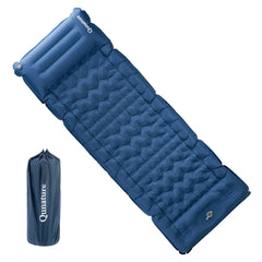 Ultra-Light Inflatable Sleeping Pad with Built-In Pillow Camping