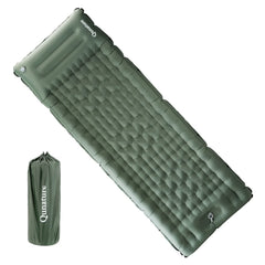 Ultra-Light Inflatable Sleeping Pad with Built-In Pillow Camping