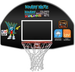 Heavy Duty Brilliant White Basketball Rim Net Durable Replacement