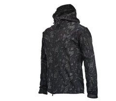 Men's Camouflage Waterproof Windproof Tactical Hooded Winter Jacket Large