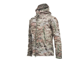 Men's Camouflage Waterproof Windproof Tactical Hooded Winter Jacket Large