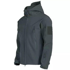 Men's Camouflage Waterproof Windproof Tactical Hooded Winter Jacket Large