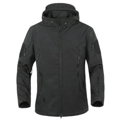 Men's Camouflage Waterproof Windproof Tactical Hooded Winter Jacket Large